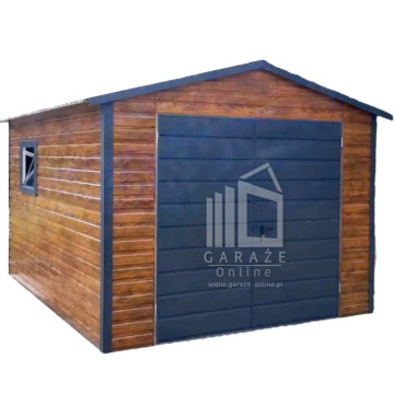 SCHOWEK - Domek Ogrodowy  3m x 5m - Brama - okno - drewnopodobny ID392 3x5