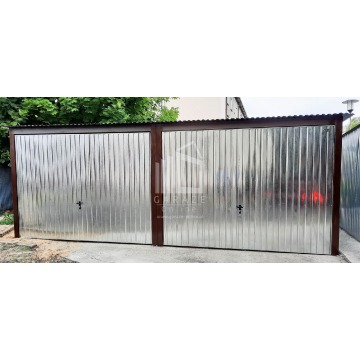 Garaż Blaszany 6m x 6m pion - spad tył Brama... - Garaże i wiaty - Kwidzyn - zdjęcie 5