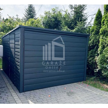Garaż Blaszany  3m x 5m spad tył - Brama uchylna... - Garaże i wiaty - Niepołomice - zdjęcie 2