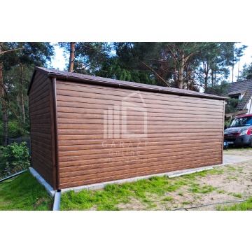 GARAŻ BLASZANY 3m x 6m poziom - dwuspad - Brama... - Garaże i wiaty - Koszalin - zdjęcie 2