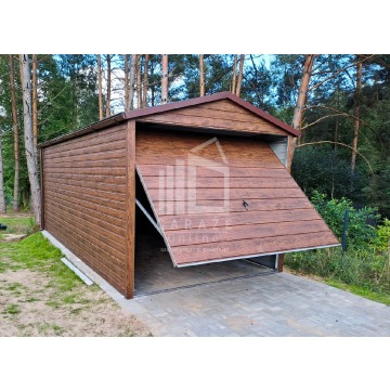 GARAŻ BLASZANY 3m x 6m poziom - dwuspad - Brama... - Garaże i wiaty - Koszalin - zdjęcie 3