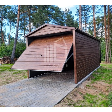 GARAŻ BLASZANY 3m x 6m poziom - dwuspad - Brama... - Garaże i wiaty - Koszalin - zdjęcie 6