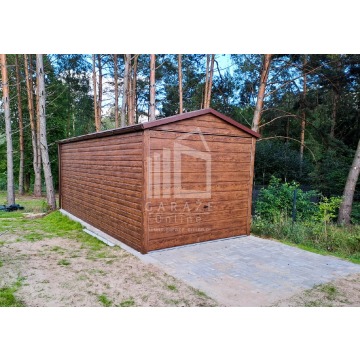GARAŻ BLASZANY 3m x 6m poziom - dwuspad - Brama... - Garaże i wiaty - Koszalin - zdjęcie 7