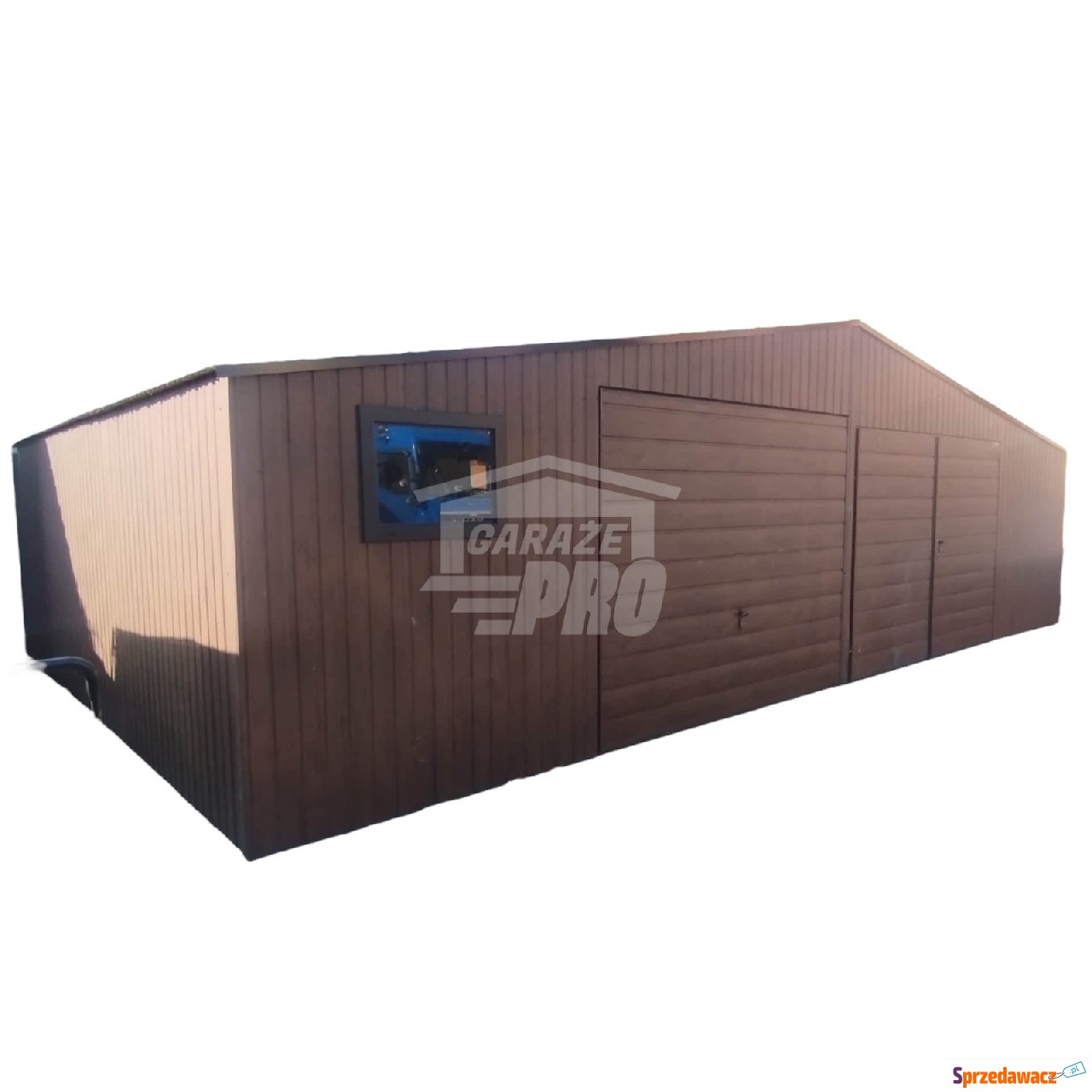 Garaż blaszany 11x6 2x Brama +...