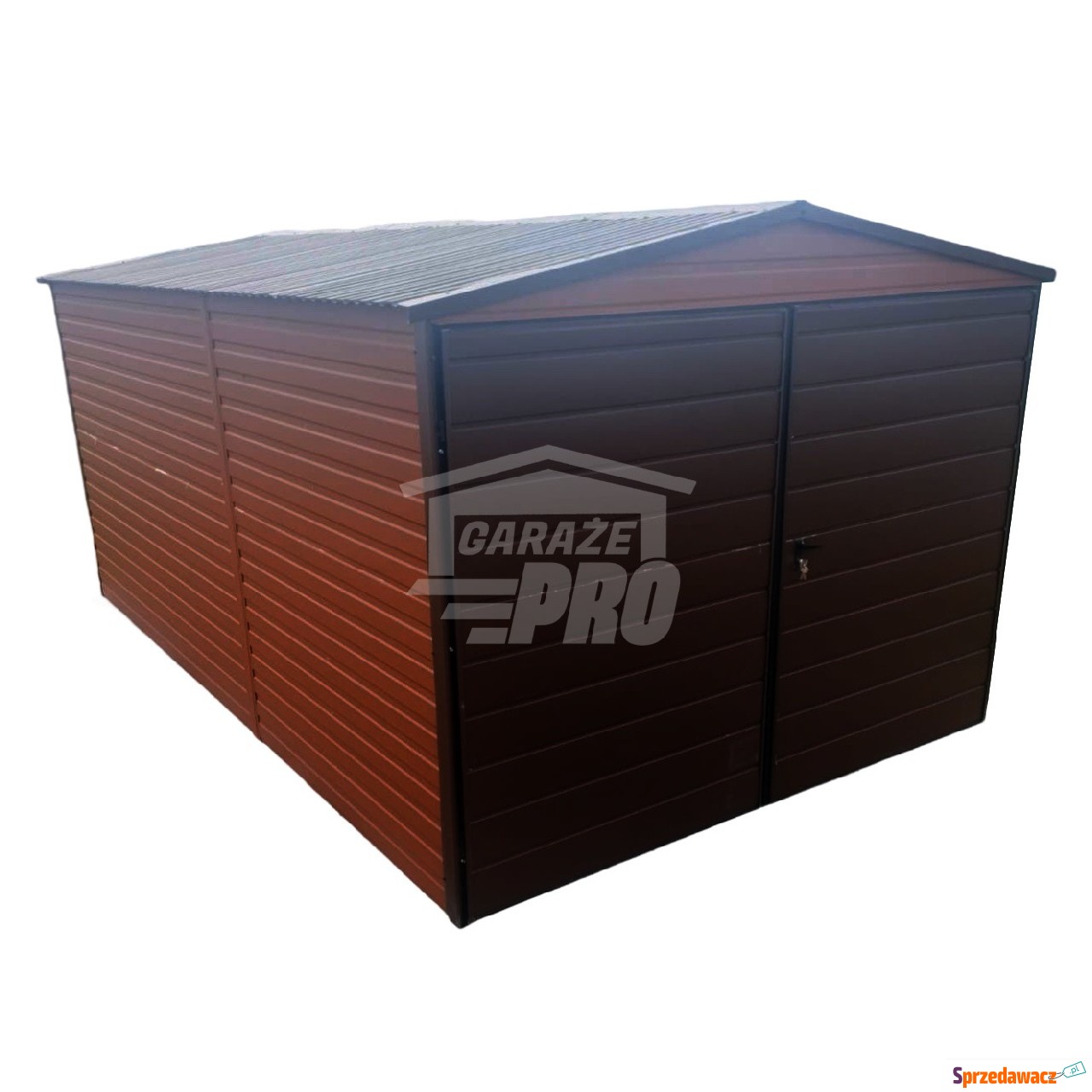 Garaż blaszany 3x5 Brama + drzwi...
