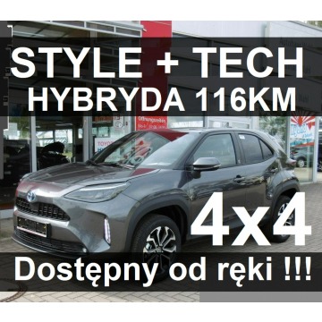 Toyota Yaris Cross - 4X4 116KM Hybryda Pakiet Tech Style Dostępny od ręki Niska Cena 1428zł