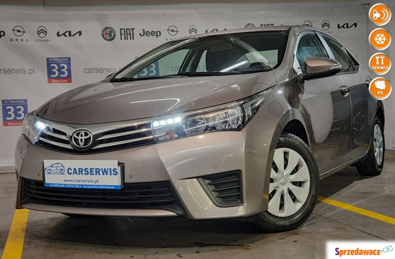 Toyota Corolla  Sedan/Limuzyna 2016,  1.6 benzyna - Na sprzedaż za 37 800 zł - Warszawa