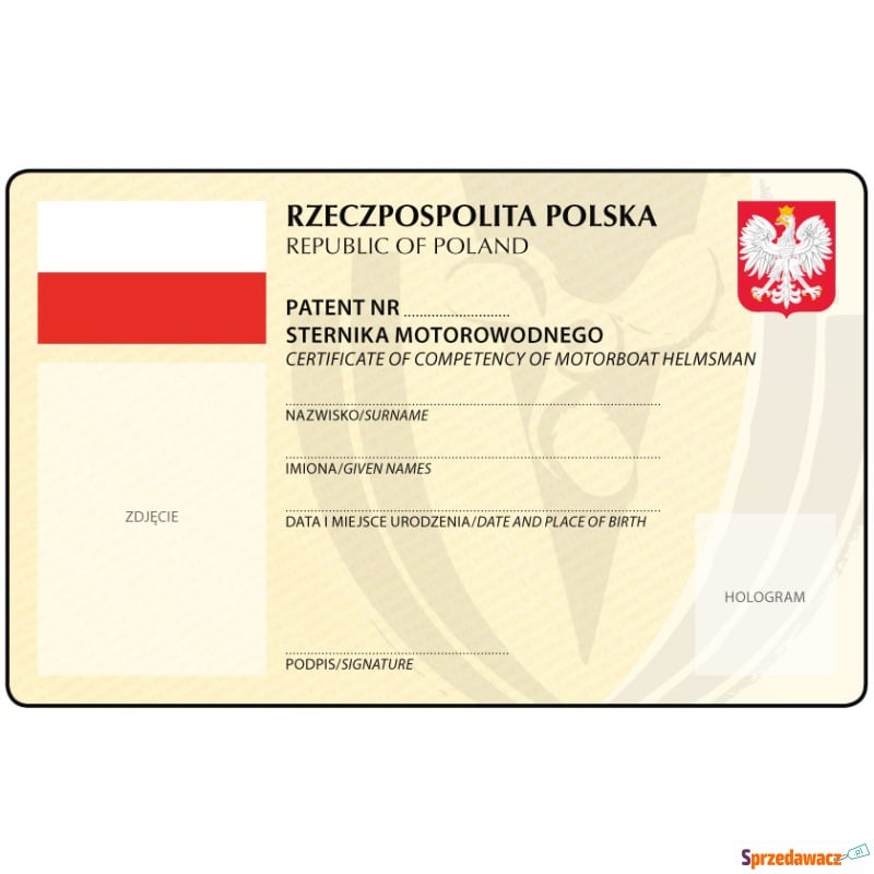Patent motorowodny w 1 dzień 13. kwietnia 2024r... - Akcesoria żeglarskie - Warszawa