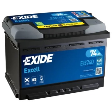 Akumulator Exide Excell 74Ah 680A EN P+