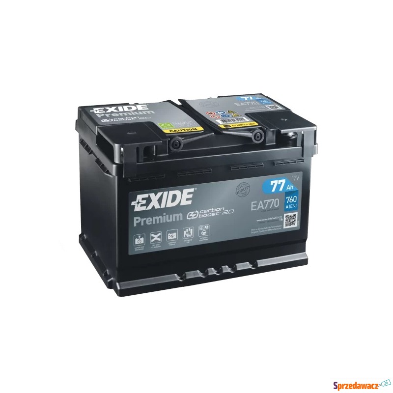 Akumulator Exide Premium 77Ah 760A P+ - Akumulatory - Ciemne