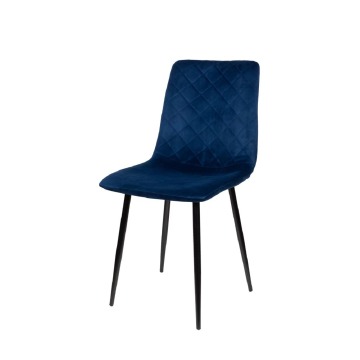 Krzesło tapicerowane Lava ciemny niebieski