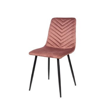 Krzesło tapicerowane Lava 3 różowe