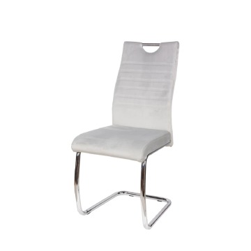 Krzesło tapicerowane Slim jasnoszary