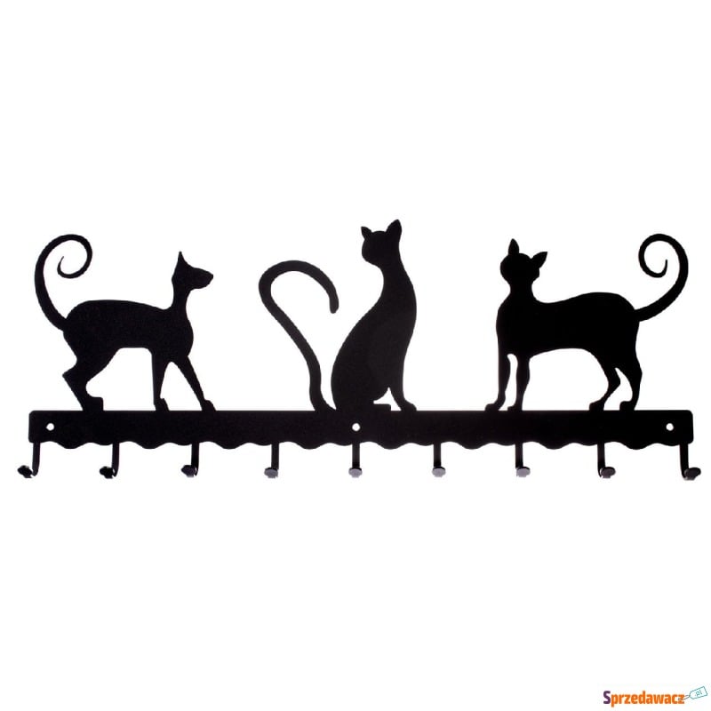 Wieszak 3 koty czarny - Wieszaki - Bielsko-Biała