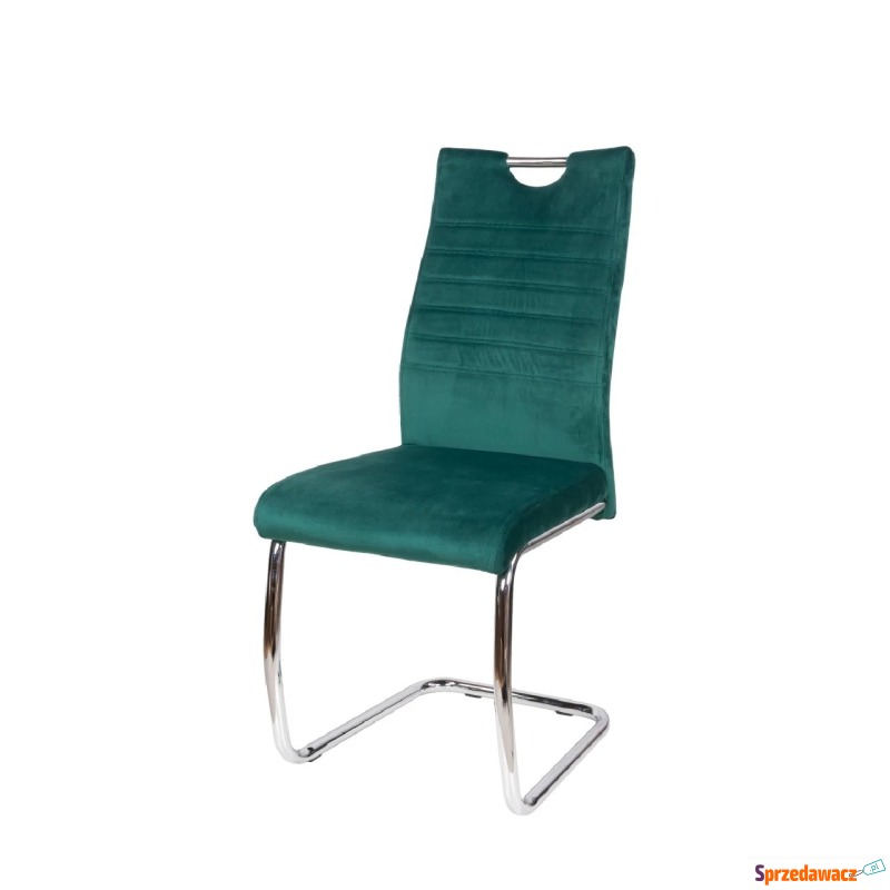 Krzesło tapicerowane Slim ciemny zielony - Krzesła kuchenne - Bytom