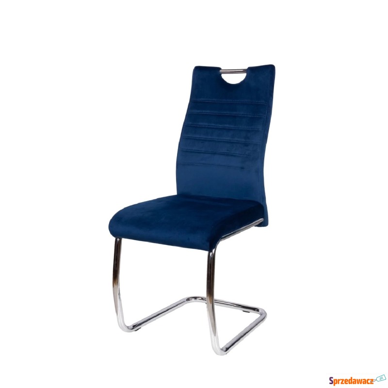 Krzesło tapicerowane Slim ciemny niebieski - Krzesła kuchenne - Chełm
