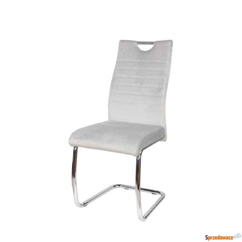 Krzesło tapicerowane Slim jasnoszary - Krzesła kuchenne - Elbląg
