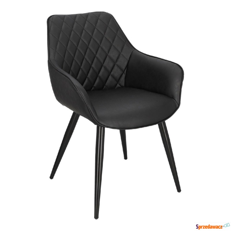 Krzesło tapicerowane Rox czarne - Krzesła kuchenne - Radom