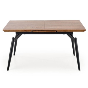 Stół rozkładany Cambell 140-180x80 cm, orzech, czarny 