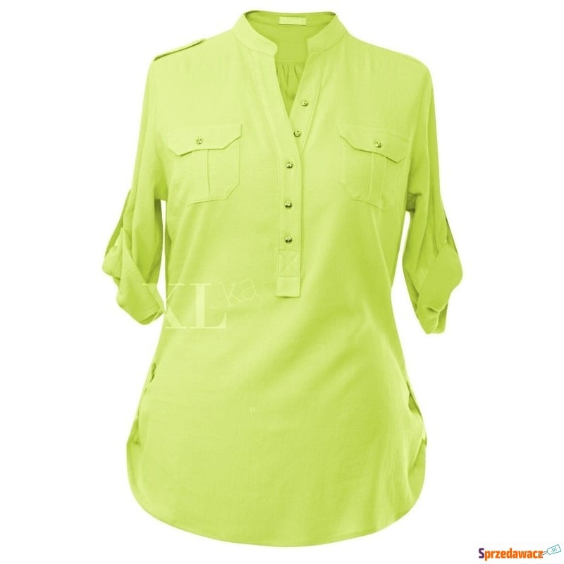 Limonkowa bluzka wizytowa IDA - Bluzki, koszule - Bielsk Podlaski
