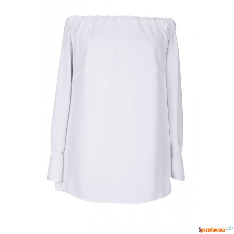Biała bluzka hiszpanka z długim rękawem MARCELA - Bluzki, koszule - Giżycko