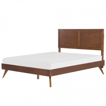 Łóżko drewniane 180 x 200 cm ciemne ISTRES