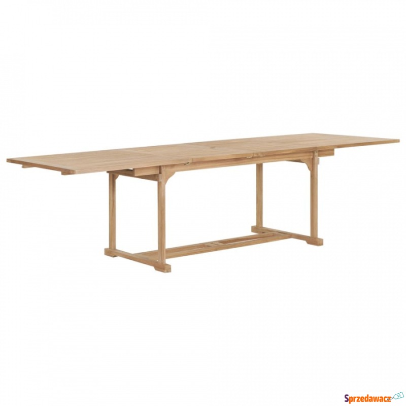 Rozkładany stół do ogrodu, drewno tekowe, (18... - Stoły, ławy, stoliki - Opole