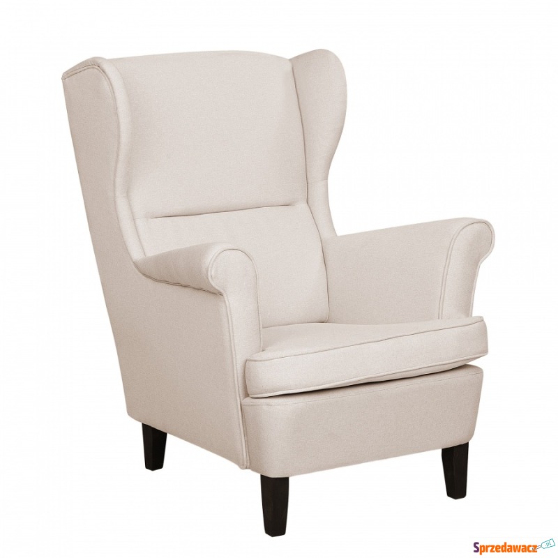 Fotel tapicerowany kremowy ABSON - Sofy, fotele, komplety... - Będzin