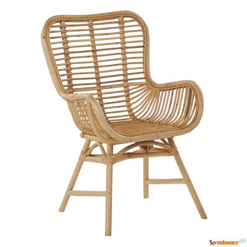 Krzesło rattanowe jasnobrązowe TOGO - Krzesła do salonu i jadalni - Łódź