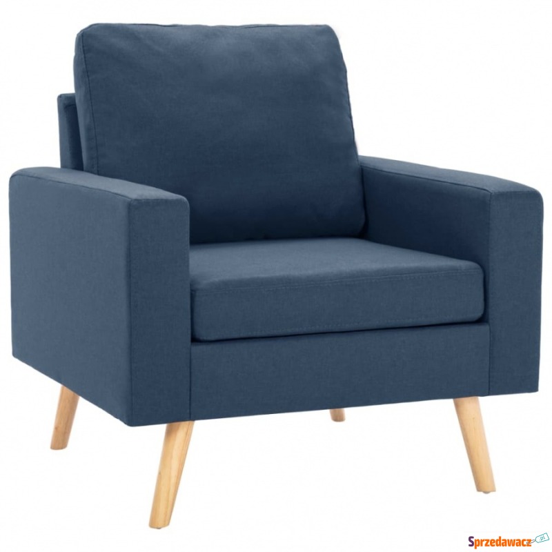 Fotel, niebieski, tapicerowany tkaniną - Krzesła biurowe - Gorzów Wielkopolski