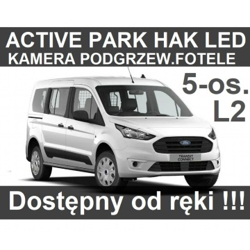 Ford Transit Connect - Kombi Active L2 100KM 5-osob.Active Park Hak. Podgrz, fotele 1496 zł