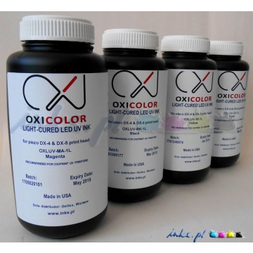 Atrament Oxicolor UV Led do drukarek z głowicami DX-4/DX-5/TFP