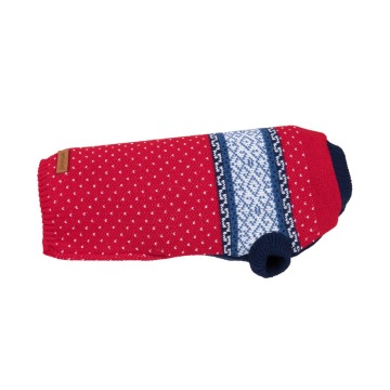 AMIPLAY sweterek dla psa bergen 19 cm czerwony