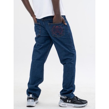 Spodnie Jeansowe Regular DIIL Laur Outline Niebieskie