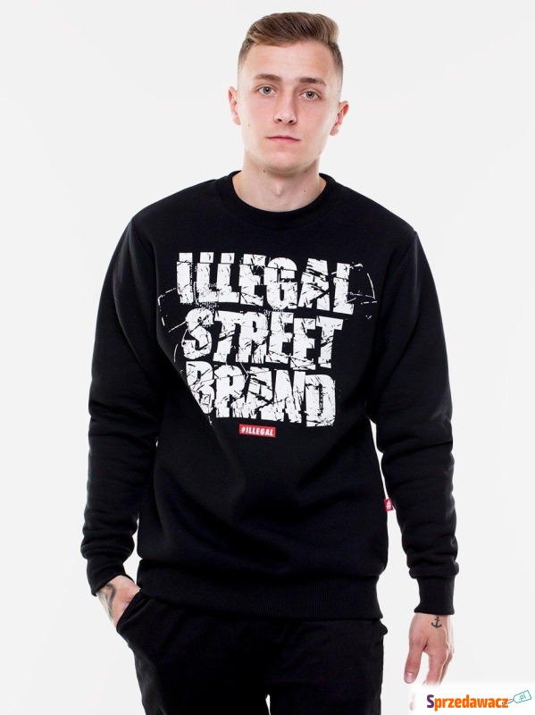 Bluza Bez Kaptura #Illegal Street Brand Czarna - Bluzy, polary - Gliwice
