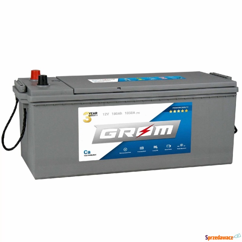 Akumulator Grom Premium 180Ah 1050A EN L+ - Akumulatory - Legionowo