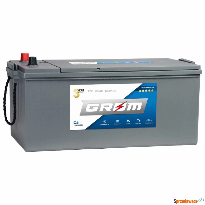 Akumulator Grom Premium 230Ah 1300A EN L+ - Akumulatory - Legionowo