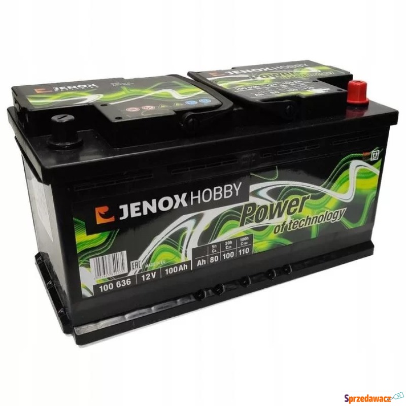 Akumulator Jenox Hobby Power 100Ah - Pozostałe art. elekt... - Legionowo