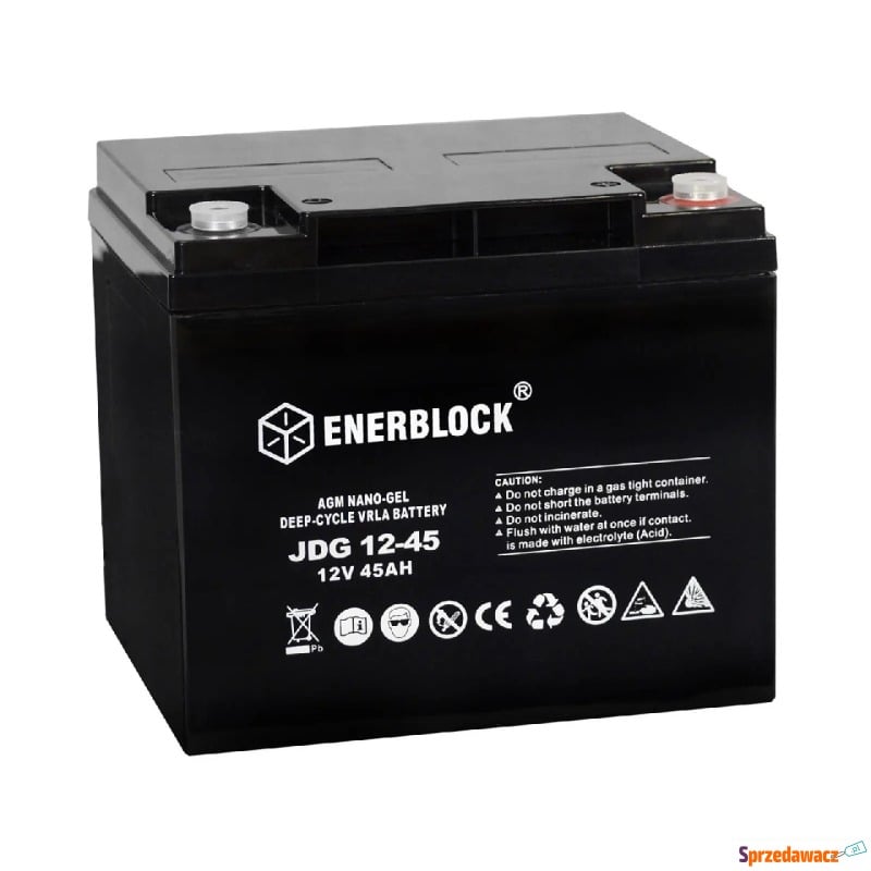 Akumulator Enerblock JDG12-45 12V 45Ah - Pozostałe art. elekt... - Legionowo
