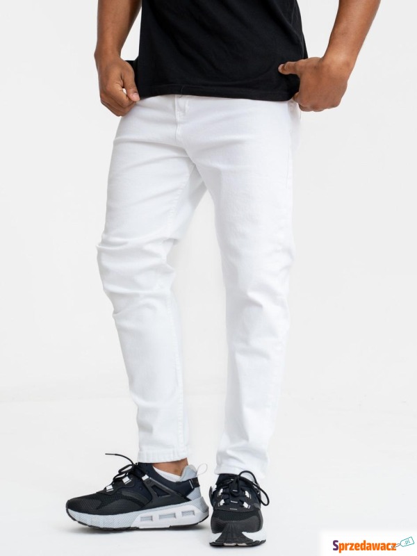 Spodnie Jeansowe i8 Denim Białe Classic Regular - Spodnie - Jelenia Góra