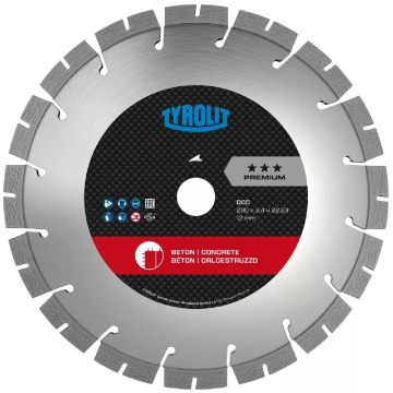 Tarcza diamentowa Tyrolit Premium DCC 150 mm do betonu (szerokość 2,6)