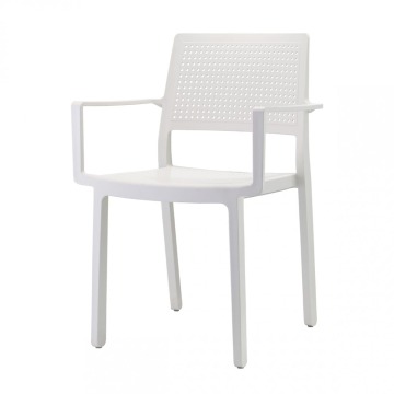 Krzesło Emi - linen z podłokietnikiem