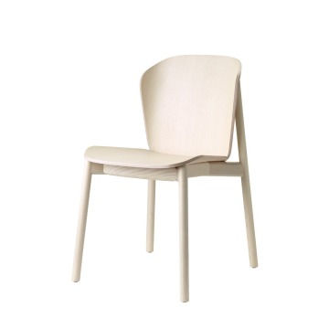 Krzesło Finn drewniane - białe