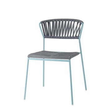 Krzesło Lisa Filò - niebieska rama