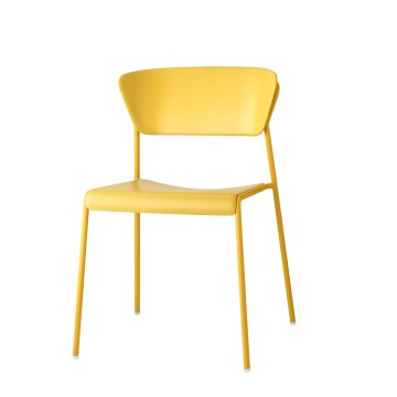 Krzesło Lisa technopolymer - musztardowy