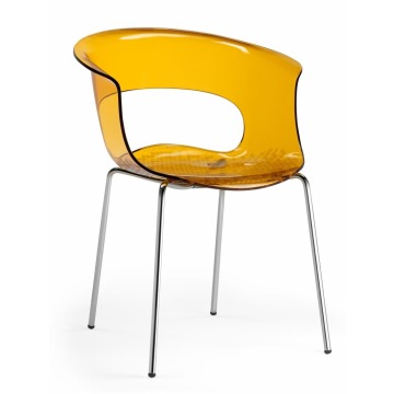 Krzesło Miss B Antishock - transparentny pomarańczowy
