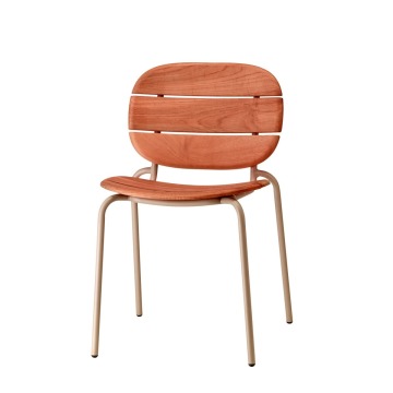 Krzesło Si-Si drewniane - rama terracotta