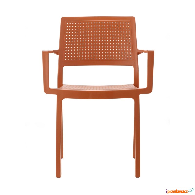 Krzesło Emi - terracotta z podłokietnikiem - Krzesła kuchenne - Gdynia