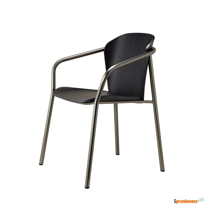 Krzesło Finn metal wood z podłokietnikiem - m... - Krzesła kuchenne - Chorzów