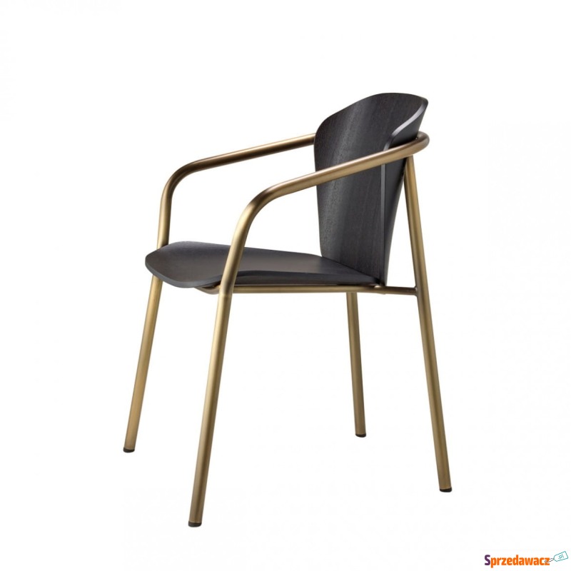 Krzesło Finn metal wood z podłokietnikiem - v... - Krzesła kuchenne - Grudziądz